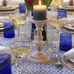 Load image into Gallery viewer, blue cotton tablecloth
