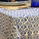 Load image into Gallery viewer, Blue patterned tablecloth
