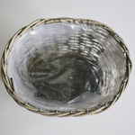 Load image into Gallery viewer, grey basket planter
