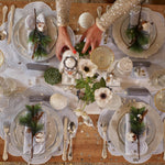Load image into Gallery viewer, Arte Italica Merletto White Plates Christmas Table
