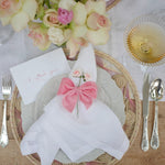 Load image into Gallery viewer, Pink Velvet Napkin Bows
