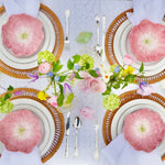 Load image into Gallery viewer, Woven spiral placemats Spring Tablescape
