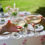 Load image into Gallery viewer, Retro Champagne Coupes with flat bowl
