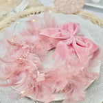 Load image into Gallery viewer, BABY PINK VELVET NAPKIN BOWS - Pair

