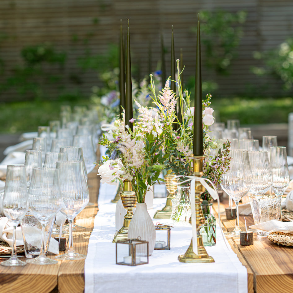 Brass Candlesticks for weddings 