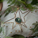 Load image into Gallery viewer, Gold Christmas Candlestick holder 
