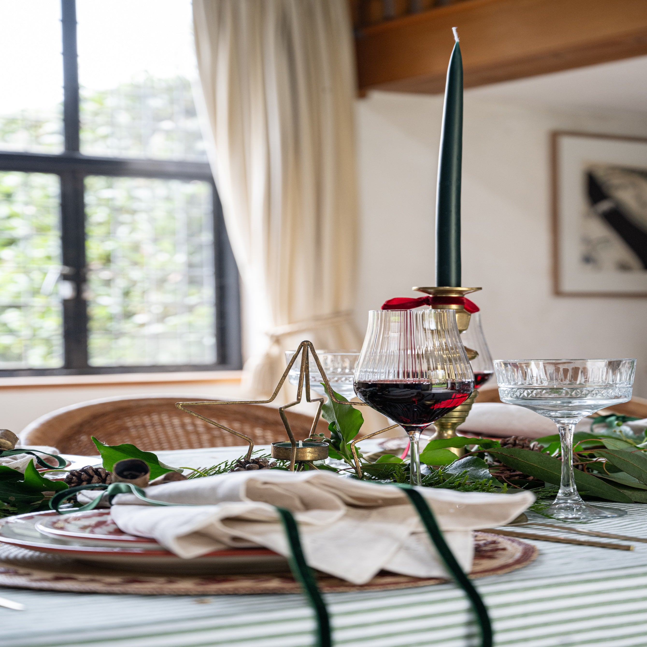 FESTIVE TAPER CANDLES