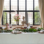 Load image into Gallery viewer, HERITAGE GREEN STRIPED TABLECLOTH
