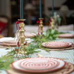 Load image into Gallery viewer, HERITAGE GREEN STRIPED TABLECLOTH

