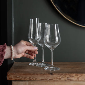 Fluted wine glasses