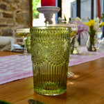 Load image into Gallery viewer, Vintage green glass tumbler
