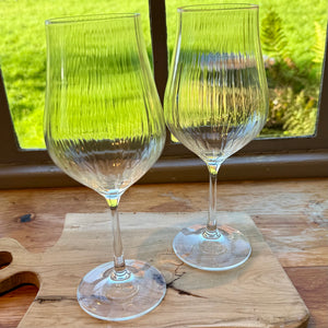 FLORENCE WINE GLASSES AND CHAMPAGNE FLUTES - PAIR