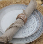 Load image into Gallery viewer, NATURAL FRINGED LINEN NAPKINS - PAIR
