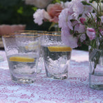 Load image into Gallery viewer, AMELIE CLEAR GOLD-RIMMED TUMBLERS - Pair
