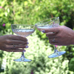 Load image into Gallery viewer, BRIDGERTON CHAMPAGNE SAUCERS - Pair
