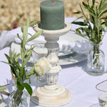 Load image into Gallery viewer, JADE GREEN PILLAR CANDLES - Pair
