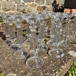 Load image into Gallery viewer, GLASS CANDLESTICKS - HIRE ONLY
