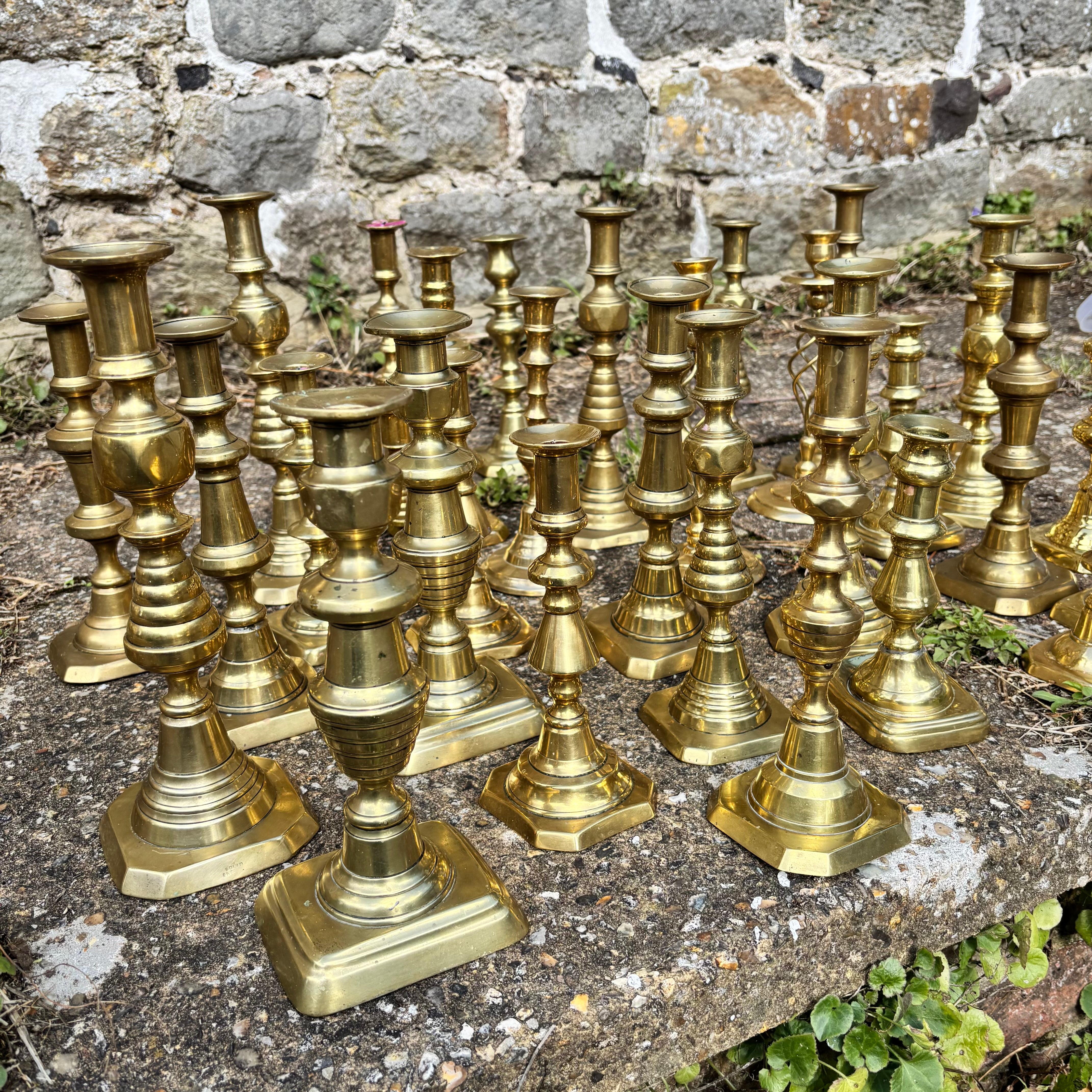 BRASS CANDLESTICKS - HIRE ONLY