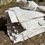 Load image into Gallery viewer, Natural linen napkins available for wedding hire and event tablescapes 

