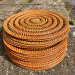 Load image into Gallery viewer, Wicker placemat or charger for wedding tablescape 
