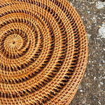 Load image into Gallery viewer, Wicker placemat or charger for wedding tablescape 
