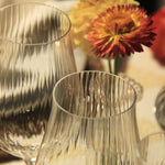 Load image into Gallery viewer, gorgeous ribbed wine glasses
