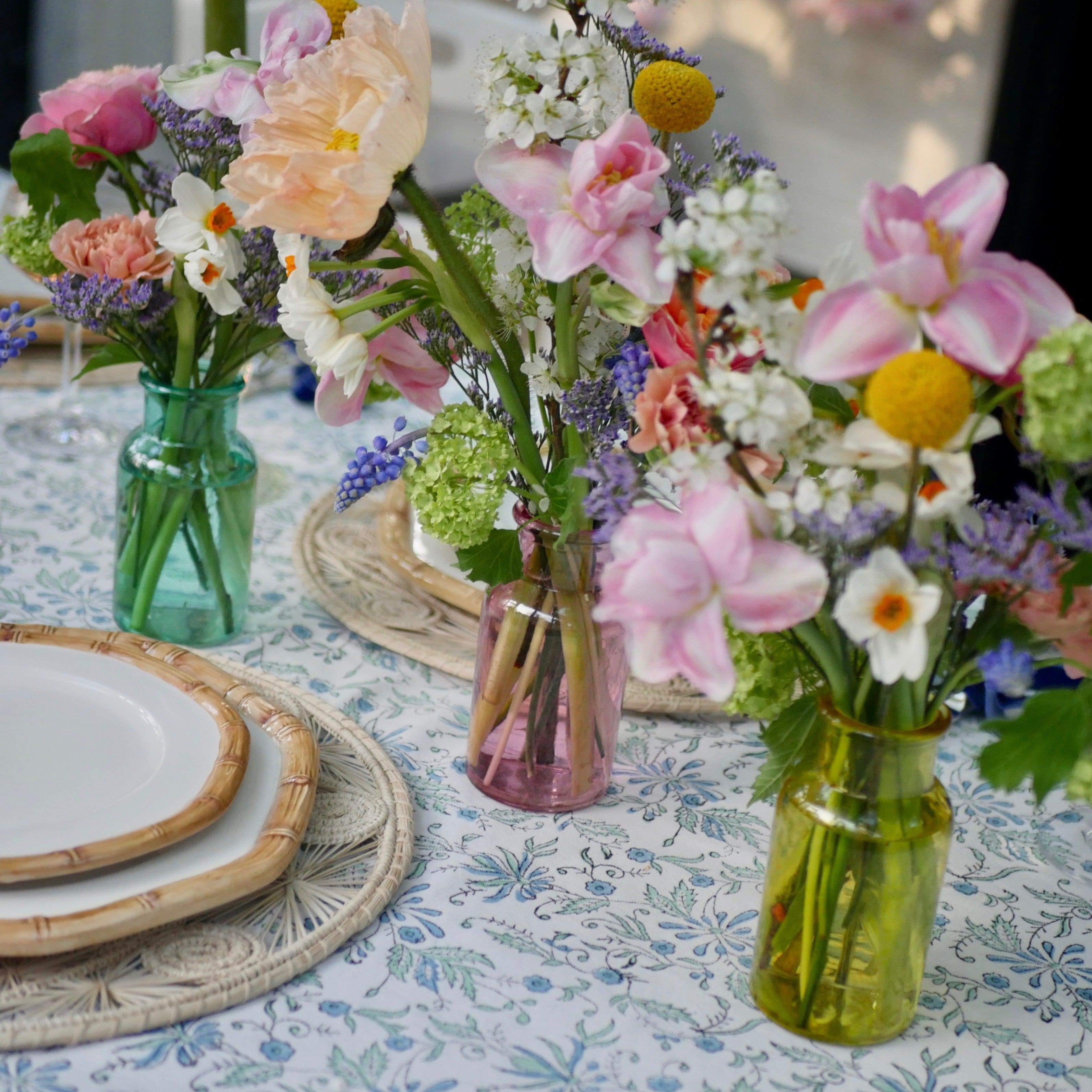 coloured vases