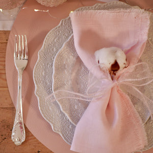 Blush napkin, Christmas table