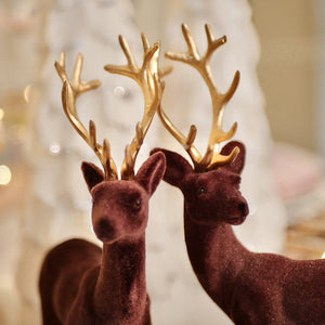 Christmas Table Reindeer Gold Antlers