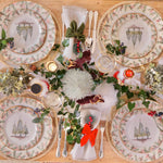 Load image into Gallery viewer, Christmas Tablescape Velvet Napkin Bows
