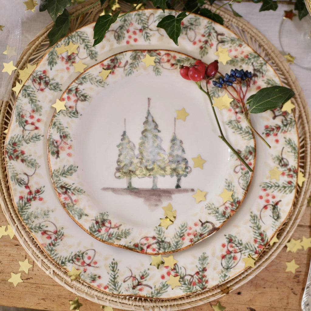 Arte Italica Natale Christmas Plates