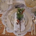 Load image into Gallery viewer, Arte Italica Merletto Plates Christmas Table
