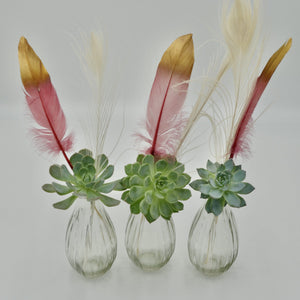 Pink Feathers Vase -  UK