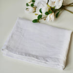 Load image into Gallery viewer, White French Linen Table Runner
