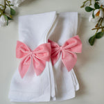Load image into Gallery viewer, White Ladder Stitch French Linen Napkins
