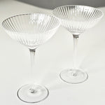 Load image into Gallery viewer, Ribbed Champagne Couple Shallow Bowl
