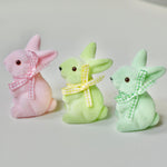 Load image into Gallery viewer, Flocked Pastel Easter Bunnies
