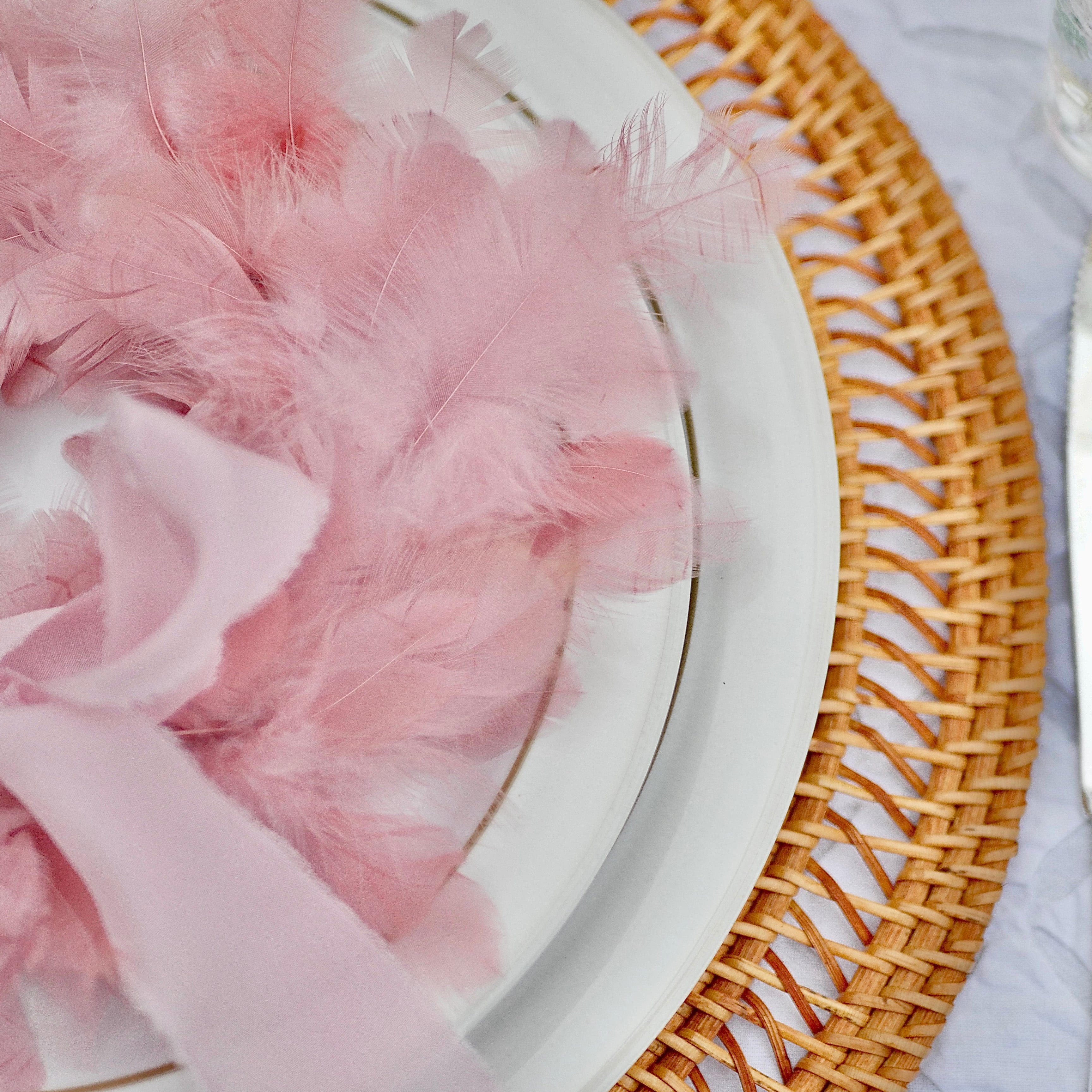 Pink Feather Wreath