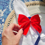 Load image into Gallery viewer, RUBY RED VELVET NAPKIN BOWS - Pair
