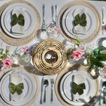Load image into Gallery viewer, Green Velvet Napkin Bows, Summer Tablescape
