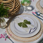 Load image into Gallery viewer, Green Velvet Napkin Bow Summer Table
