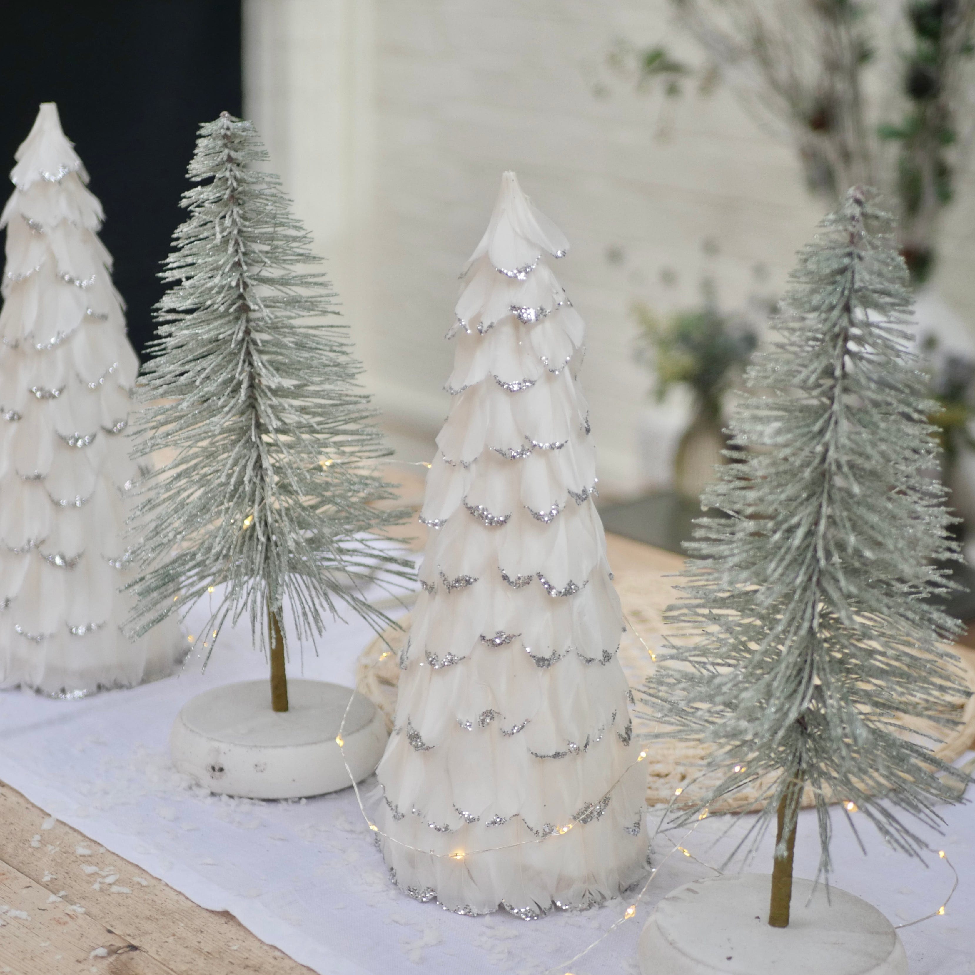 Christmas tablescape trees