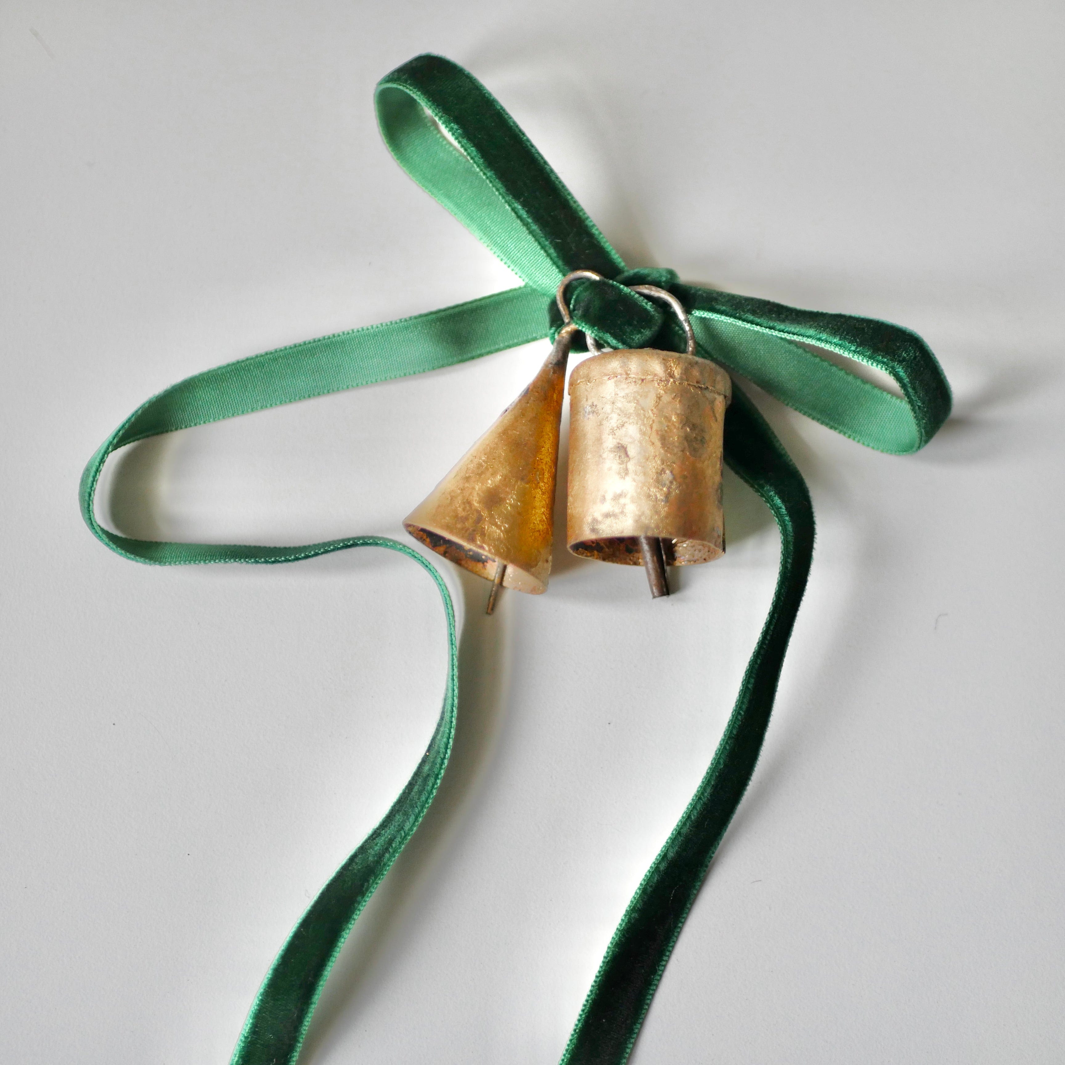 Christmas Bells Velvet Ribbon