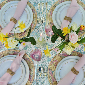 rope napkin rings spring table