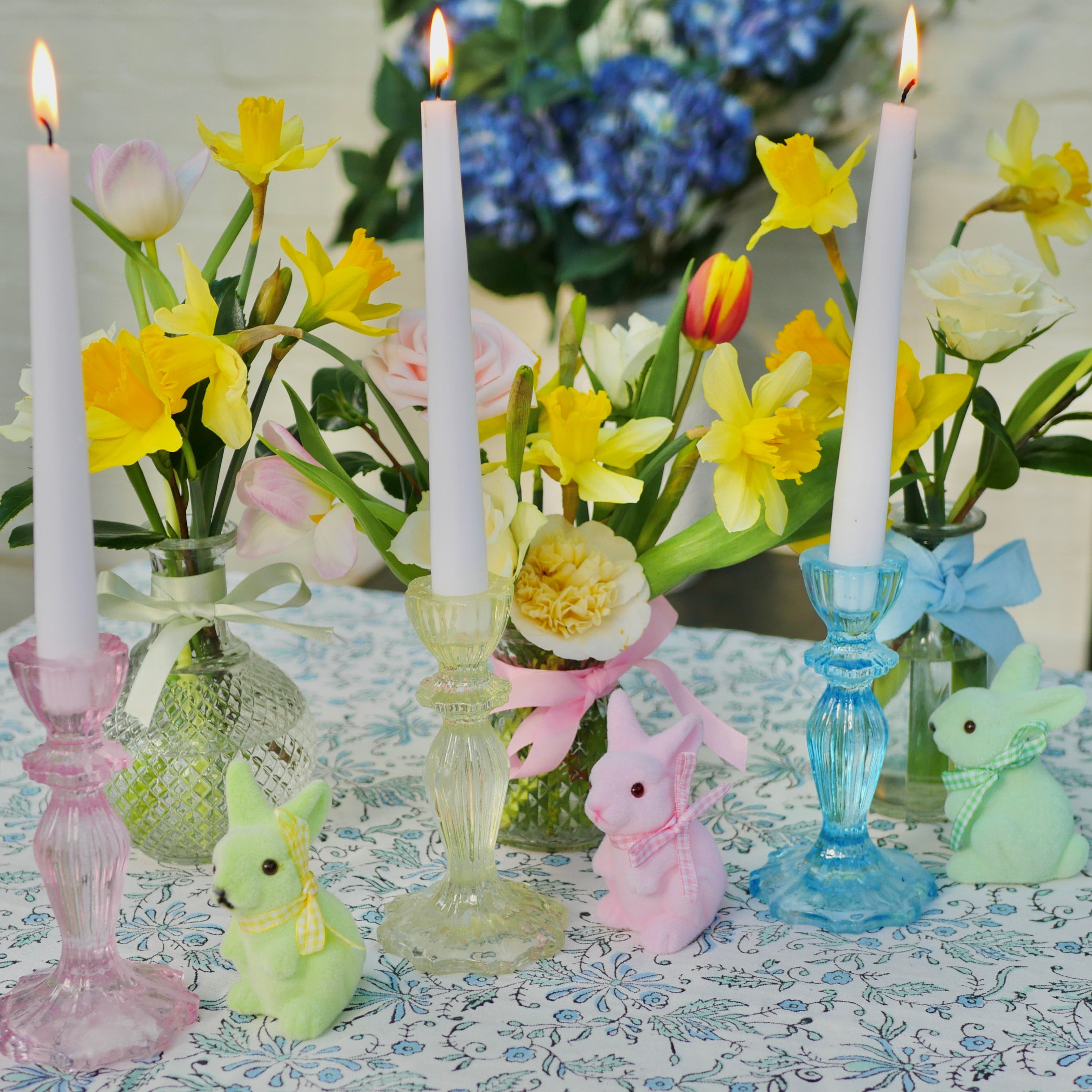 easter bunnies table decoration set